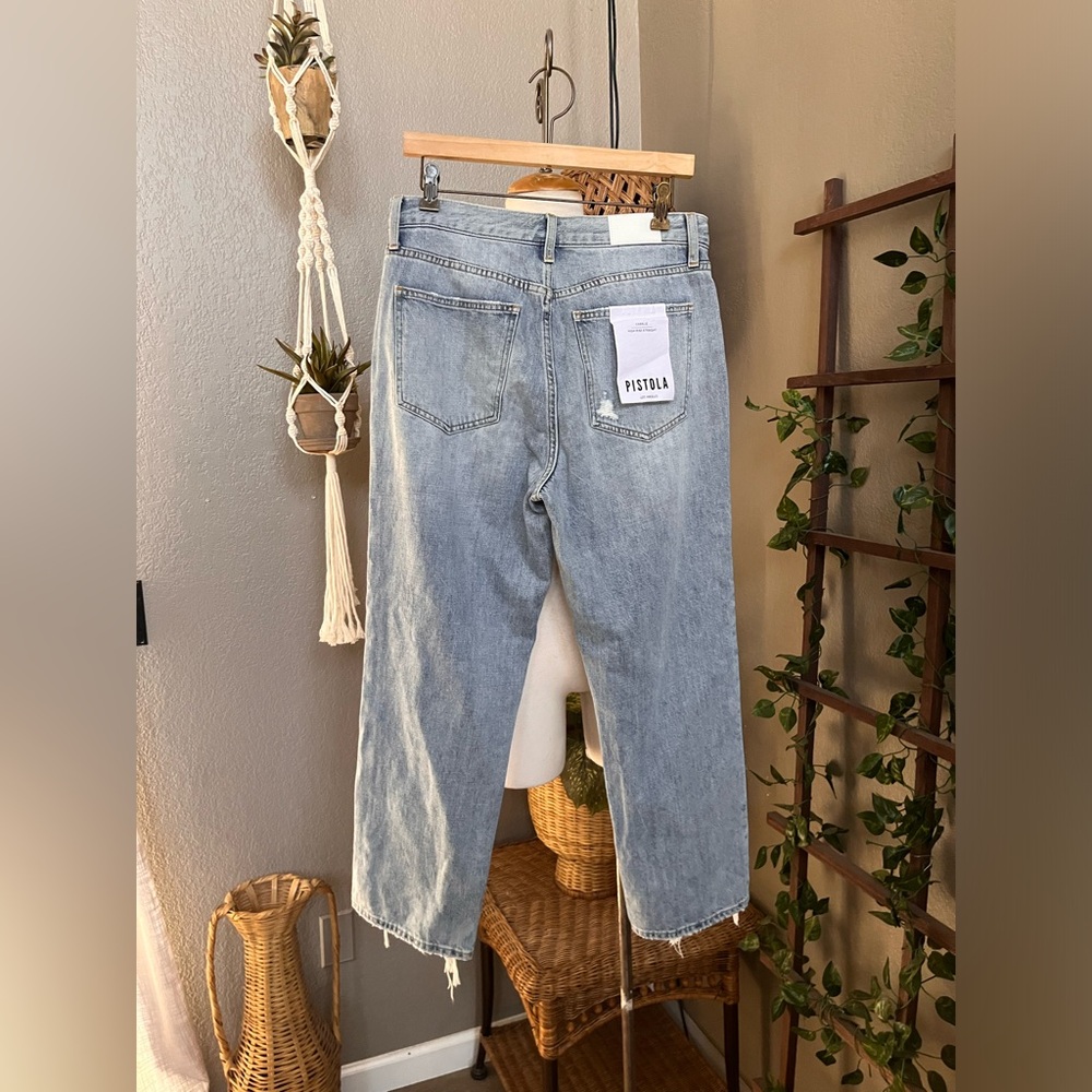 ▪️NWT PISTOLA Charlie Ruthless Ripped Straight Leg Jeans - Picture 9 of 11